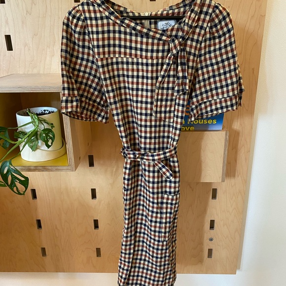 Suzabelle Check Dress - size M - Picture 1 of 6